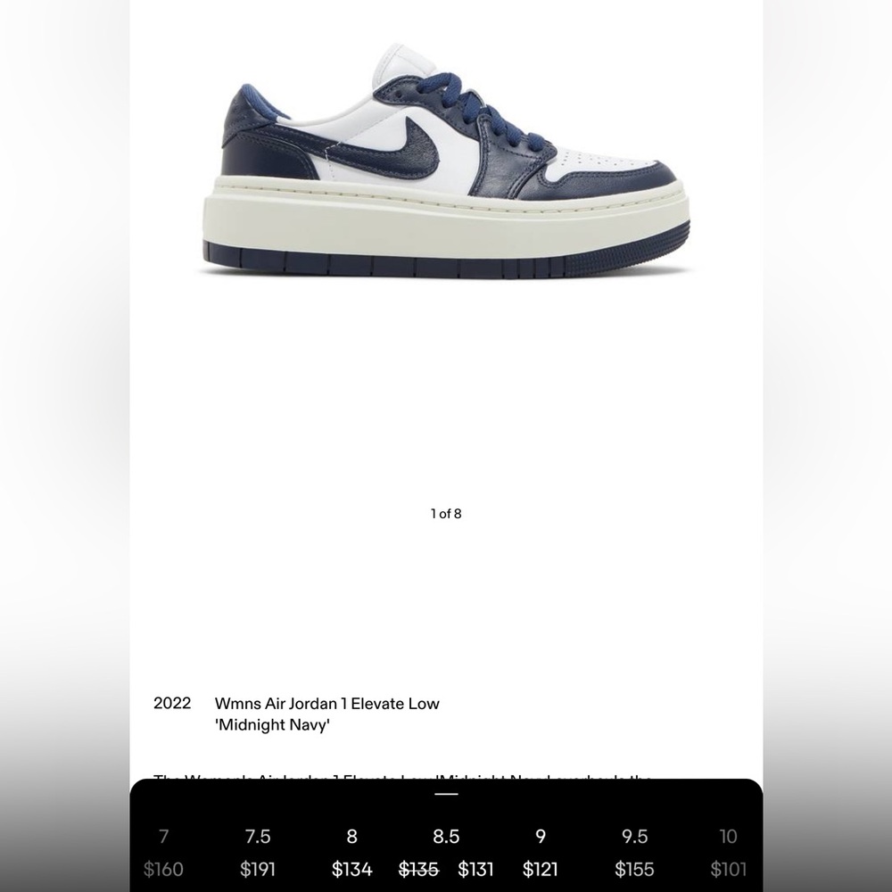 Midnight air jordan elevate